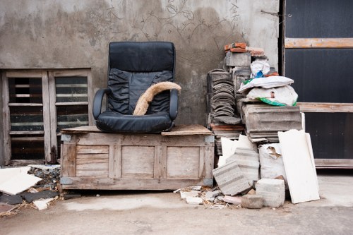 Organizing furniture before clearance