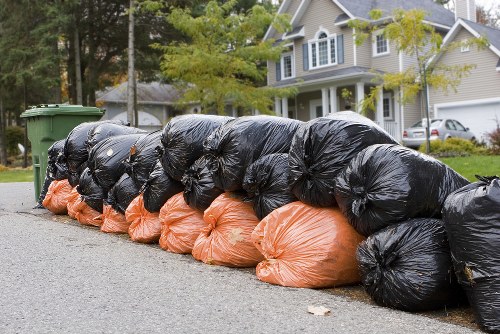 Final review meeting to close a commercial waste service complaint